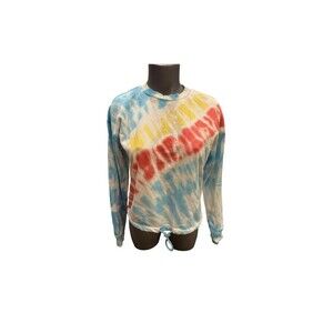 Ransom tye dye print sweater crew neck small